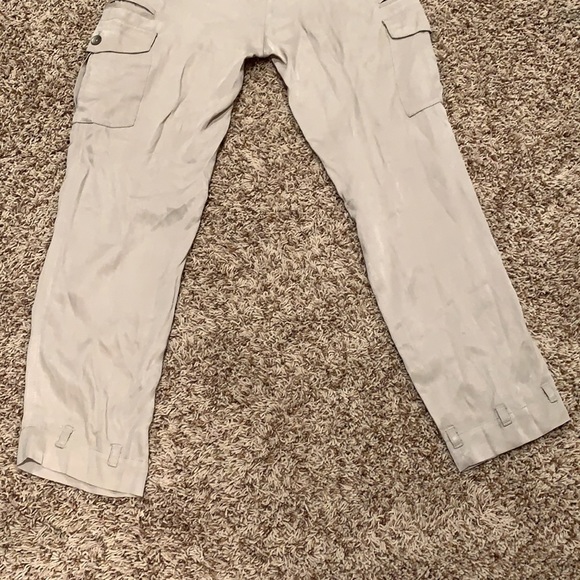 Free People Tan Sateen Pants - Women’s Size 0 - Picture 5 of 10